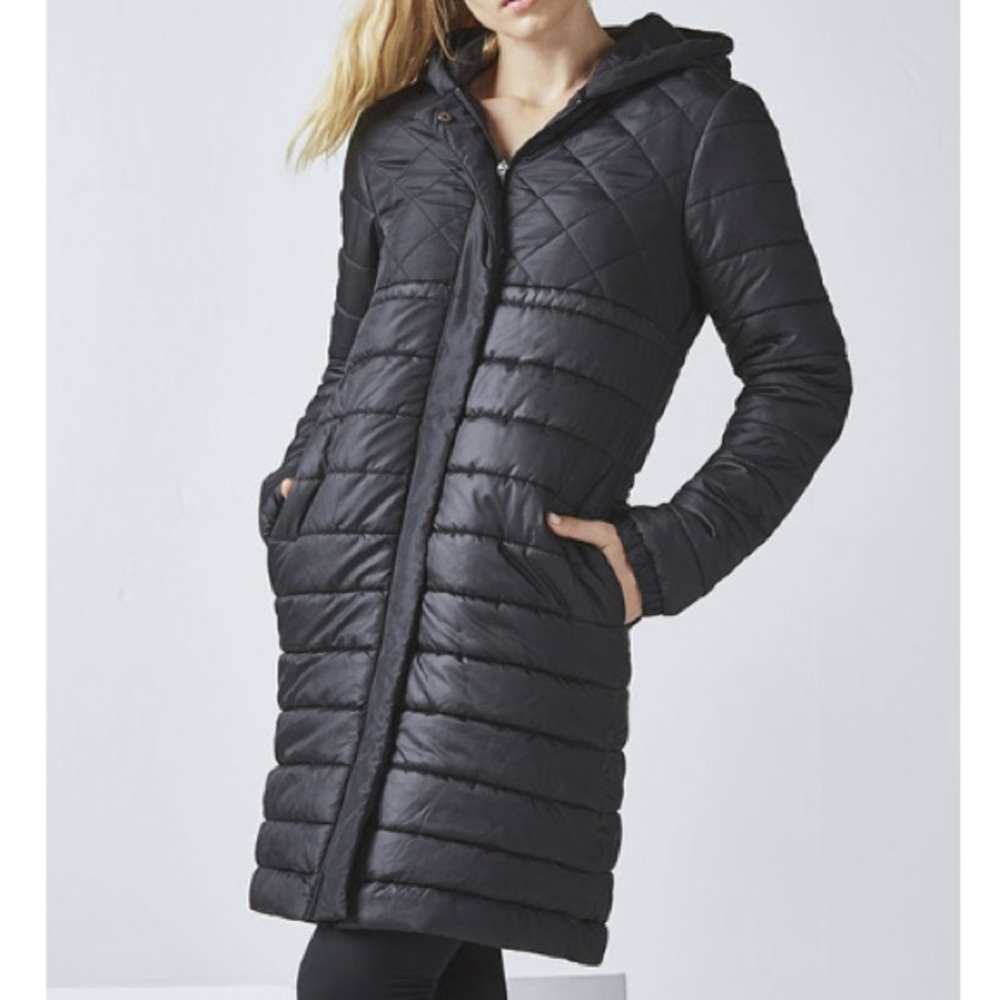 Kate Hudson Fabletics Black Puffy Winter Coat